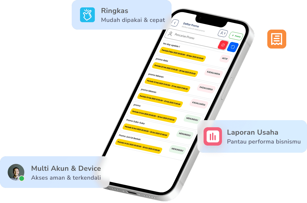 KasirHub Dashboard Preview